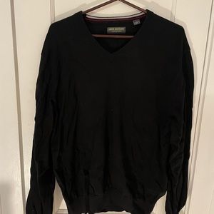 John Bartlett Black V neck sweater
